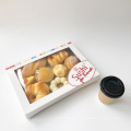 Biodegradable large dessert paper box with clear window